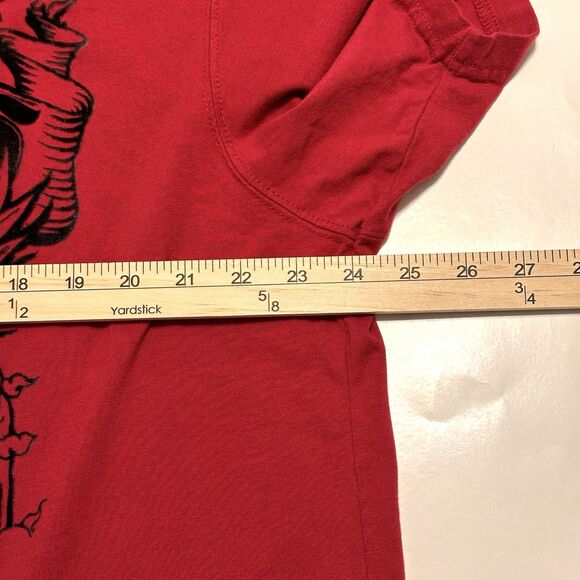 Marc Ecko Cut & Sew T-Shirt Men’s Size XXL Red Tiger 1972 Felt Print Vintage Y2K - Picture 4 of 8